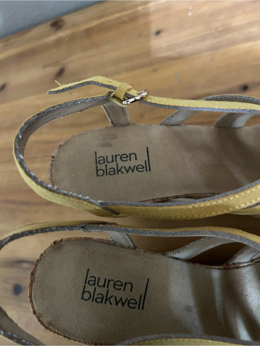 Women’s Lauren Blackwell Espadrille Sued Sandals Size 8.5 - Picture 3 of 4